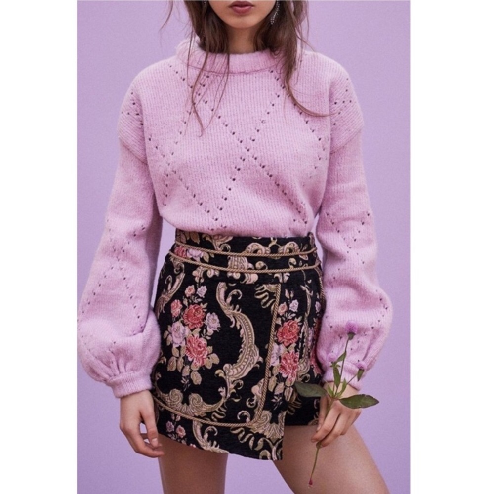 For Love and Lemons Brocade Tapestry Skirt NWT